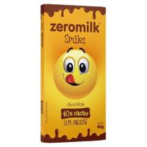 Chocolate Zeromilk 40% Cacau, Zero Lactose Smiles 80g
