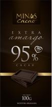 Chocolates Barra Minas Cacao Extra Amargo 95% Cacau Zero Lactose/Glúten Vegano 100g