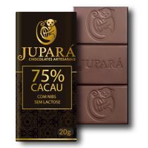 Chocolates Jupará 75% Cacau Sem Lactose Com Nibs 26 Unidades
