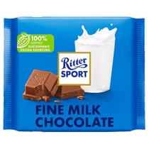 Chocolates Ritter Sport Chocolate ao Leite fino 100g