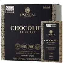 Chocolift Be Unique NOVO Display 12 Barras Essential Nutrition Chocolift Be Unique NOVO Display 12 Barras Essential Nutrition