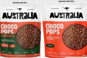 ChocoPops Australia Sabores Chocolate e Chocolate Protein com 35g Proteina de 200g-Harts Natural ChocoPops Australia Sabores Chocolate e Chocolate Protein com 35g Proteina de 200g-Harts Natural