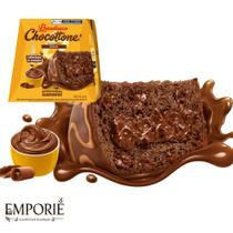 Chocottone Maxi Bauducco Mousse 450g Panettone com Recheio sabor Mousse de Chocolate com cobertura