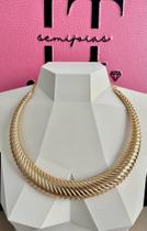 Choker aro detalhada ouro Choker aro detalhada ouro
