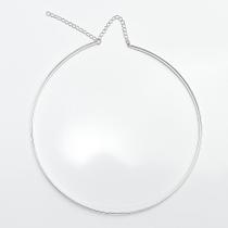 Choker Aro Rigido Grosso Gargantilha Colar Prata Orginal