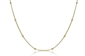 Choker Bolinhas Folheado Ouro 18k - Coleira 25cm Choker Bolinhas Folheado Ouro 18k - Coleira 25cm