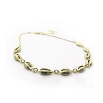 Choker Búzios Folheado a Ouro 18k