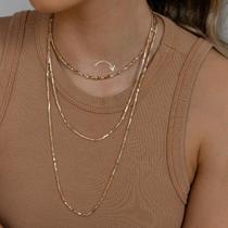 Choker Canutilho Maxi Banhado a Ouro 18K