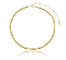 Choker Cassia Fio alemão 4mm banhado em ouro 18k Choker Cassia Fio alemão 4mm banhado em ouro 18k