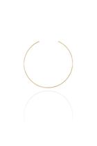 Choker Circular Aro Fino Banhado Em Ouro 18k