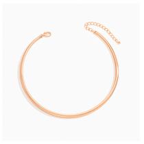 Choker Colar Grossa Rigido Moda Luxo Ajustavel Extensor