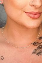 Choker com Bolinhas em Prata 925