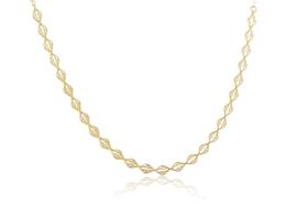 Choker Com Folhas Banhado Em Ouro 18k