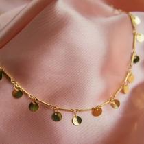 Choker com Medalhas Lisa Pendurada Semijoia Feminina Versátil e Elegante Simonatto Joias