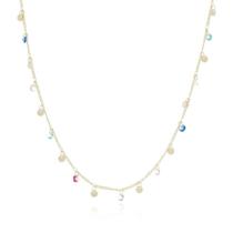 Choker com Pingentes Coloridos