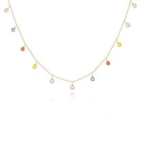 Choker Com Zircônias Coloridas Choker Com Zircônias Coloridas