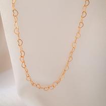 Choker Cora elo coração banhado a ouro18k