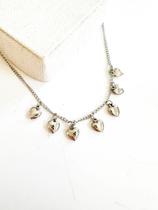 Choker Corações Aço Inox