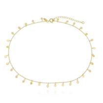 Choker Corações Banhada A Ouro 18K