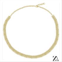 Choker Corrente Escama Liso Choker Corrente Escama Liso