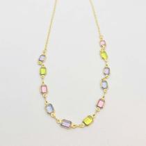 Choker Cristais Coloridos Jurere