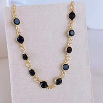 Choker Cristais Pretos Jurere Choker Cristais Pretos Jurere