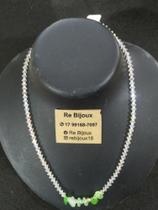 Choker cristal com cascalho. Choker cristal com cascalho.