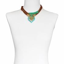 Choker curto em cordão e pingente ZAMAC Bijuteria Fina CamargoMarkiori CX-9280 Choker curto em cordão e pingente ZAMAC Bijuteria Fina CamargoMarkiori CX-9280