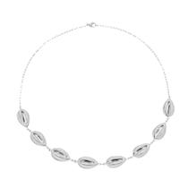 Choker de aço cirúrgico com búzios 40 cm