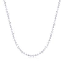 Choker de Bolinhas Folheado a Ródio Branco Choker de Bolinhas Folheado a Ródio Branco