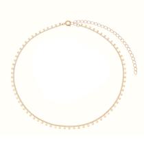 Choker de Corrente com Mini Medalhas Banhado em Ouro 18K Choker de Corrente com Mini Medalhas Banhado em Ouro 18K