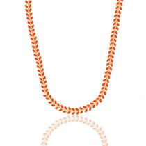 Choker De Escamas Laranja Folheado A Ouro 18K