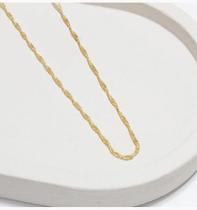 Choker de fio singapura banhado em ouro 18k Choker de fio singapura banhado em ouro 18k