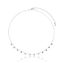 Choker de Zircônias Coloridas Candy Banhado Prata 925 Semijoia Antialérgica