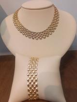 Choker e bracelete