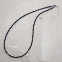 Choker Elementares Turmalina Negra Pedras Naturais Prata 925