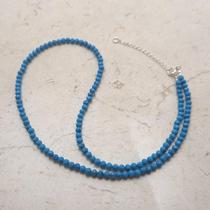 Choker Elementares Turquesa Pedra Naturais Prata 925