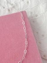 Choker Elos Coração Fina - Prata