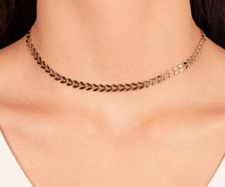 Choker escamas liso Choker escamas liso