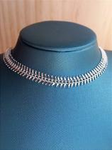 Choker Escamas Prata
