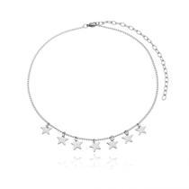 Choker Estrelas Aço Inox