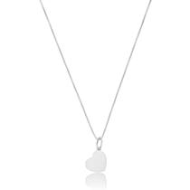 Choker Feminino De Prata 925 Joia Elegante 45 Cm Coração