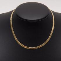 Choker fita clássico banhado a ouro 18 k.