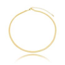 Choker Fita Regulável Folheada a Ouro 18k