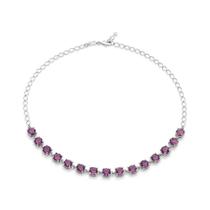 Choker folheada a platina com cristais Choker folheada a platina com cristais