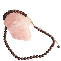 Choker Garagantilha em Pedra Granada Vermelha Choker Garagantilha em Pedra Granada Vermelha