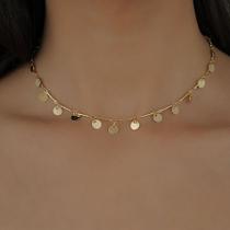 Choker Gargantila Medalinha Banhado a Ouro 18k