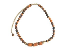 Choker Gargantilha 40 Cm Em Pedra Olho De Tigre Choker Gargantilha 40 Cm Em Pedra Olho De Tigre