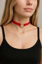 Choker Gargantilha Coração dourado Choker Gargantilha Coração dourado