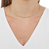 Choker Gargantilha Feminina 40cm Oca Ouro 18k 750